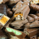 Pile of various chocolate candies